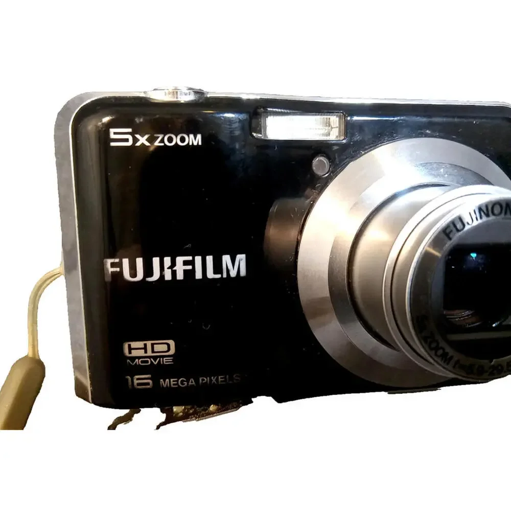 FujiFilm Digital Camera Black Silver 16 Mega Pixels 5x Zoom HD Movie PARTS ONLY